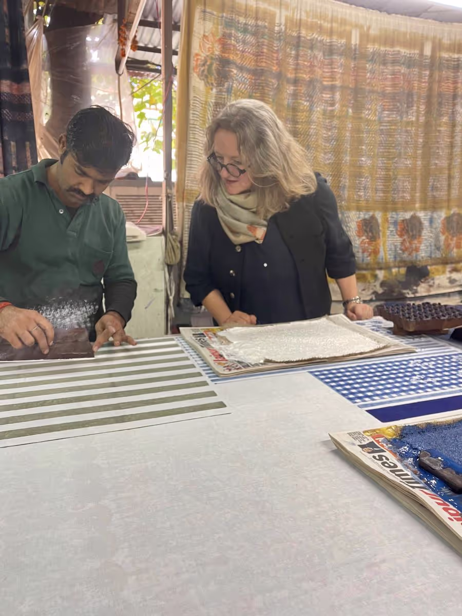 Block printing workshop
